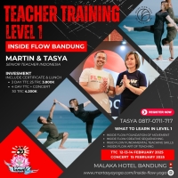 LEVEL 1  Inside Flow Teacher Training Hybrid (Offline & ZOOM) 30 TRC with Martin Elianto & Tasya Dante 